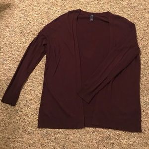 Burgundy cardigan